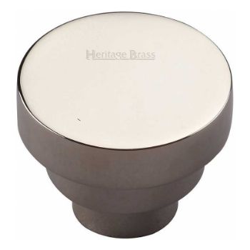 Round Stepped Cabinet Knob - C3624-PNF  Round Stepped Cabinet Knob - C3624-PNF