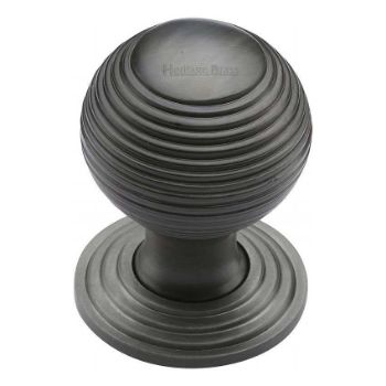 Reeded Design Cabinet Knob in Matt Bronze Finish - V973-MB Reeded Design Cabinet Knob in Matt Bronze Finish - V973-MB