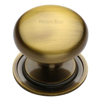 Round Design Cabinet Knob in Antique Brass Finish - C2240-AT Round Design Cabinet Knob in Antique Brass Finish - C2240-AT
