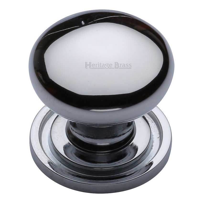 Round Design Cabinet Knob in Polished Chrome Finish - C2240-PC