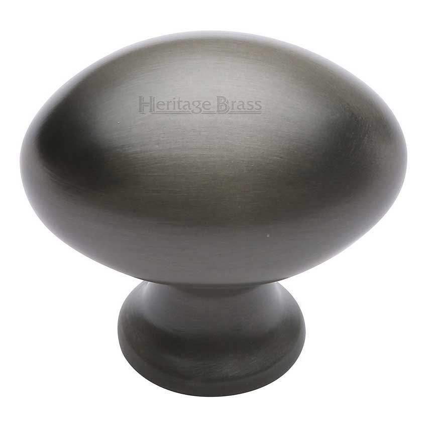 Oval Design Cabinet Knob in Matt Bronze Finish - C114-MB
