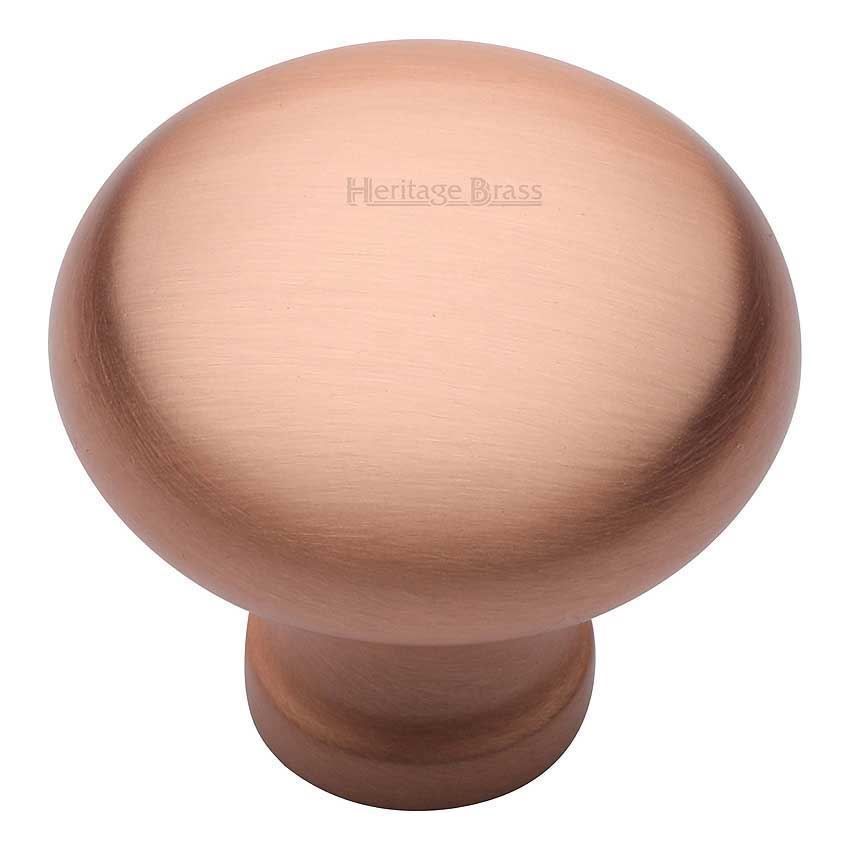 Mushroom Design Cabinet Knob in Satin Rose Gold Finish - C113-SRG