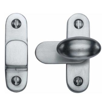 Cabinet Hook & Plate Cabinet Knob in Satin Chrome Finish - V1970-SC Cabinet Hook & Plate Cabinet Knob in Satin Chrome Finish - V1970-SC