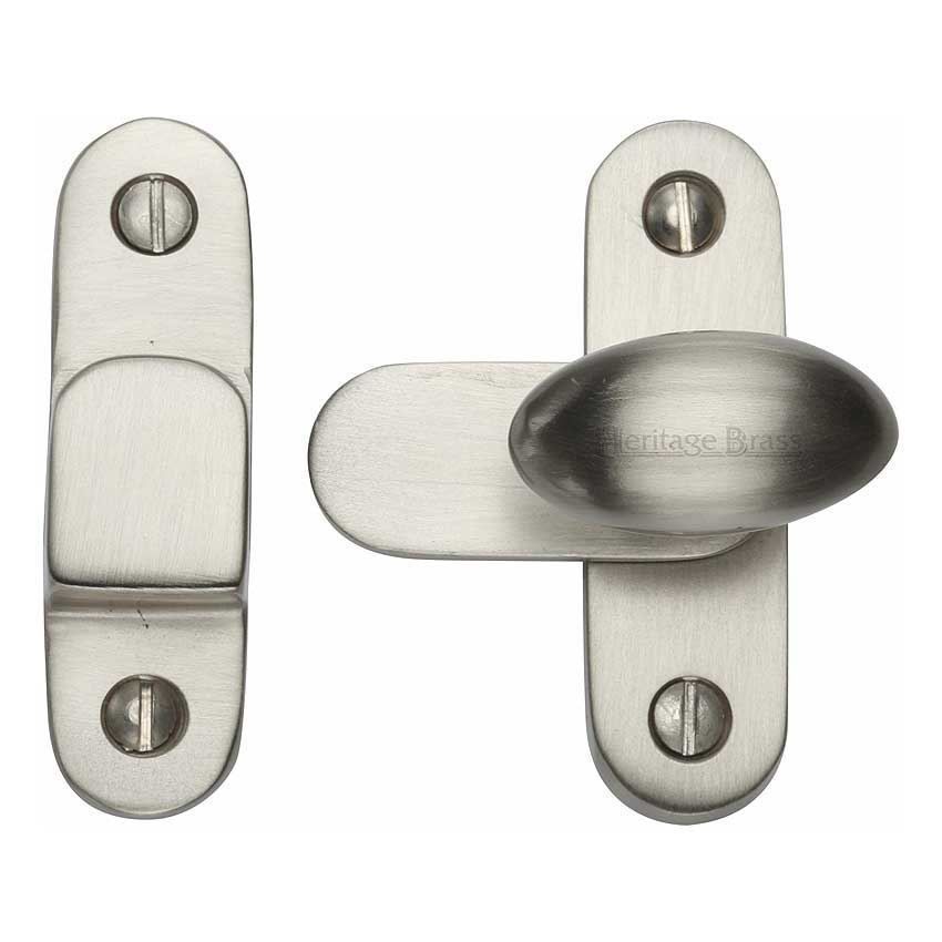 Cabinet Hook & Plate Cabinet Knob in Satin Nickel Finish - V1970-SN