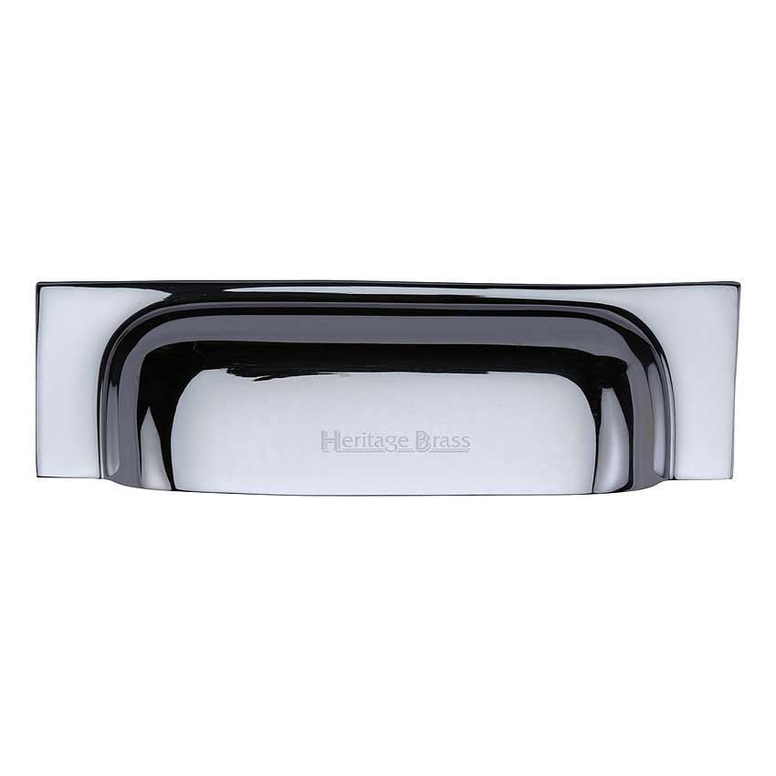 Slim Cup Pull Handle in Polished Chrome Finish - C2766-PC