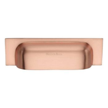 Slim Cup Pull Handle in Satin Rose Gold Finish - C2766-SRG Slim Cup Pull Handle in Satin Rose Gold Finish - C2766-SRG