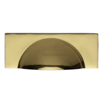 Modern Cup Pull Handle in Polished Brass Finish - C2764-PB Modern Cup Pull Handle in Polished Brass Finish - C2764-PB