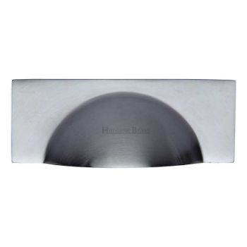 Modern Cup Pull Handle in Satin Chrome Finish - C2764-SC  Modern Cup Pull Handle in Satin Chrome Finish - C2764-SC