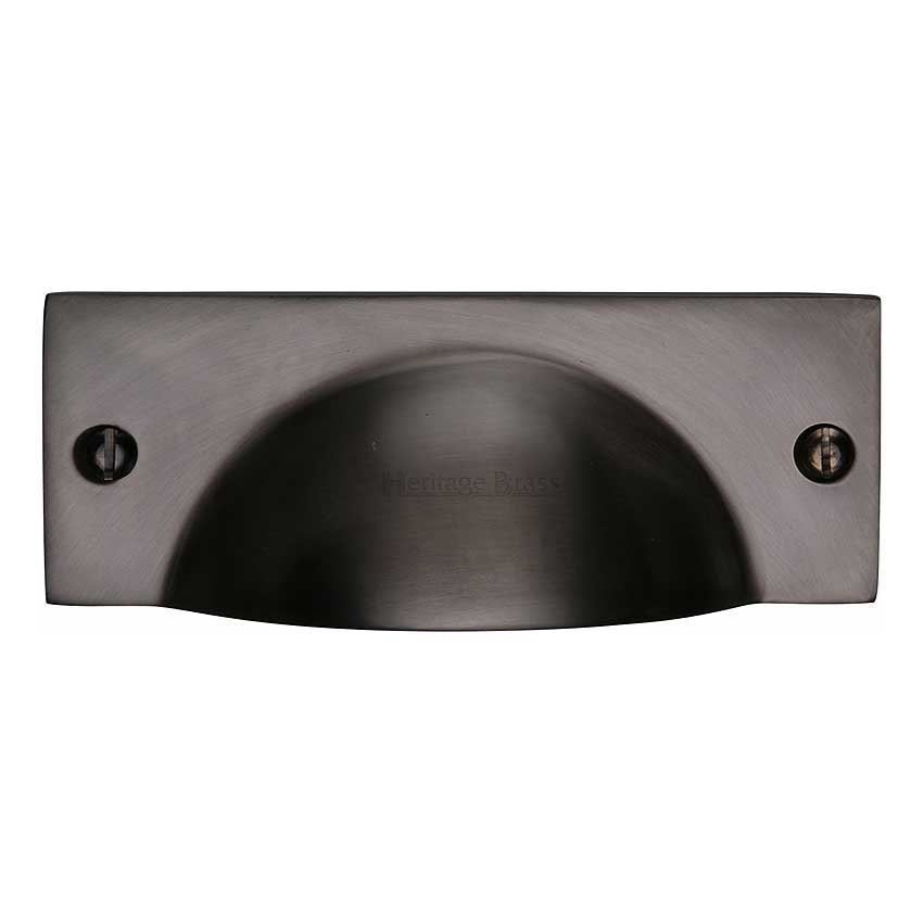 Cheshire Cabinet Drawer Pull in Matt Bronze Finish - C2762-MB