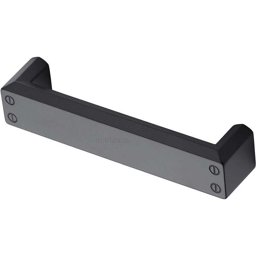 Platform Kitchen Cabinet Pull Handle Black Matt Finish- VF087-128-BLK