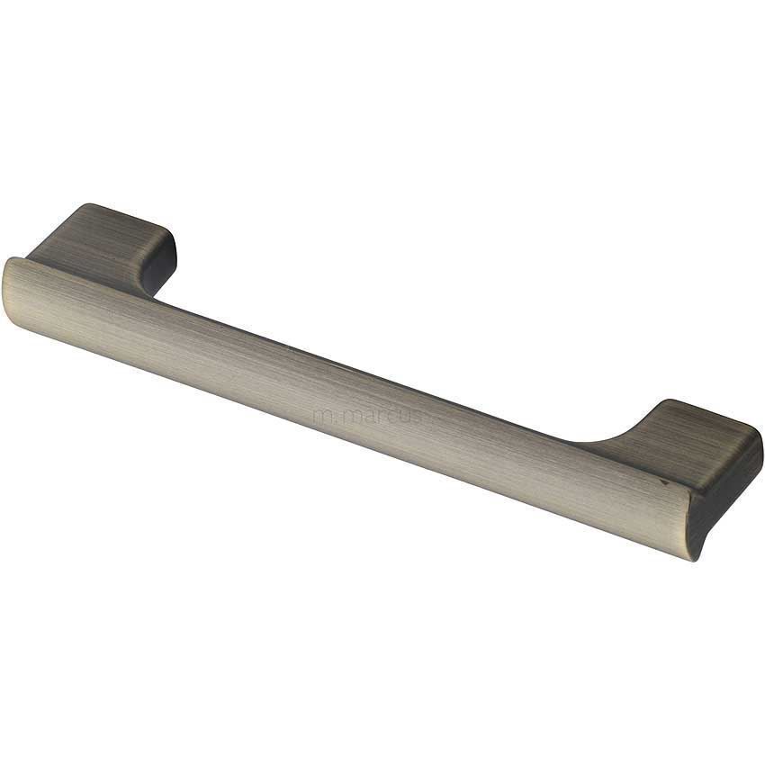 Vault Pull Handle Distressed Brass Finish-VF102-128-DB