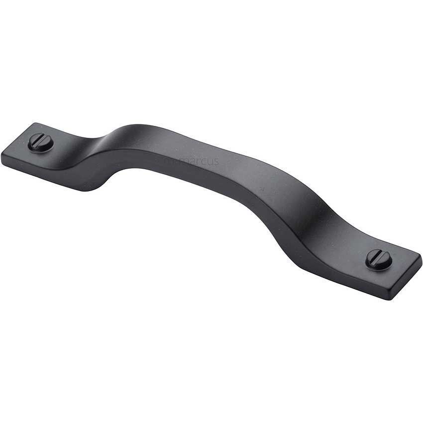 Bureau Kitchen Cabinet Pull Handle Black Matt Finish-VF078-160-BLK 