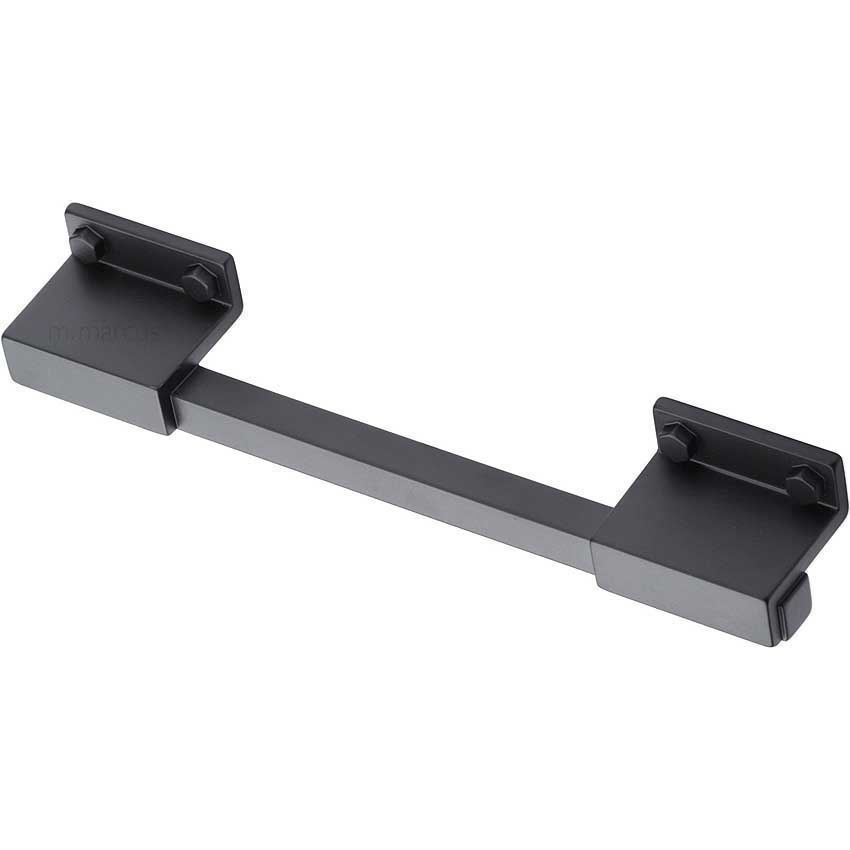 Railway Kitchen Cabinet Pull Handle Black Matt Finish-VF077-192-BLK