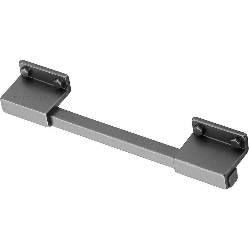 Railway Kitchen Cabinet Pull Handle Gunmetal Grey Finish-VF077-192-Oi