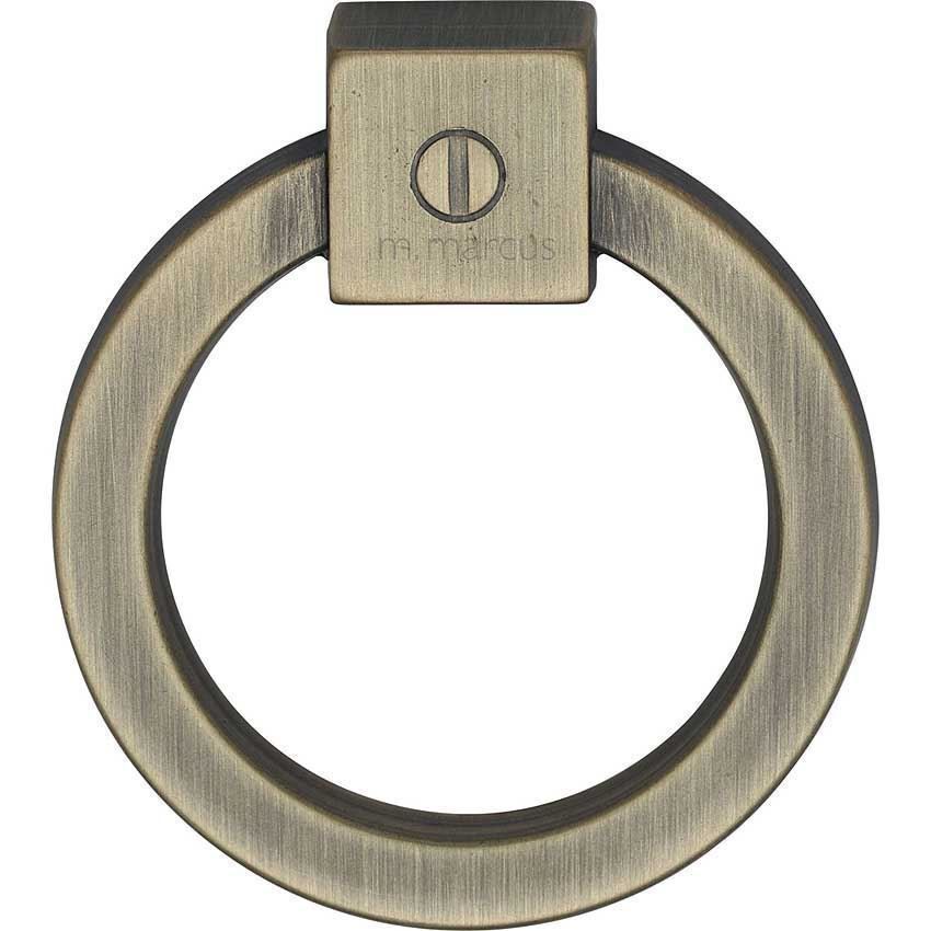 Ring Pull in Distressed Brass Finish - VF163-60-DB