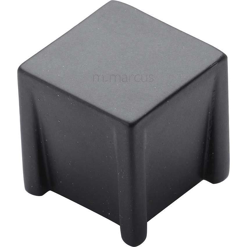 Podium Cabinet Knob in Black Matt Finish-VF359-25-BLK 