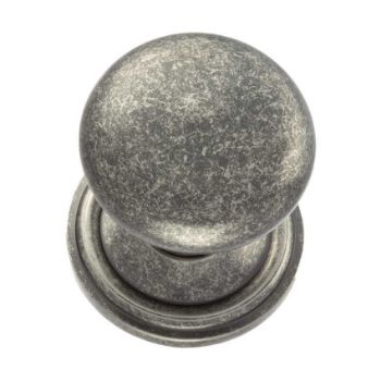 Harrogate Round Mushroom Mortice Door Knob in Distressed Silver- OE58MMKDS Harrogate Round Mushroom Mortice Door Knob in Distressed Silver- OE58MMKDS