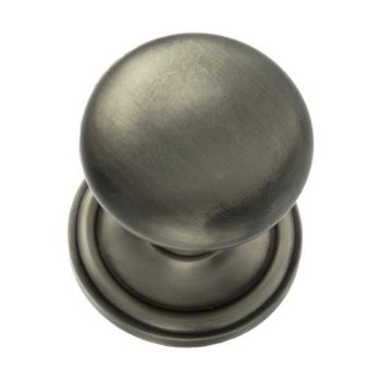 Harrogate Round Mushroom Mortice Door Knob in Matt Gun Metal- OE58MMKMBN Harrogate Round Mushroom Mortice Door Knob in Matt Gun Metal- OE58MMKMBN