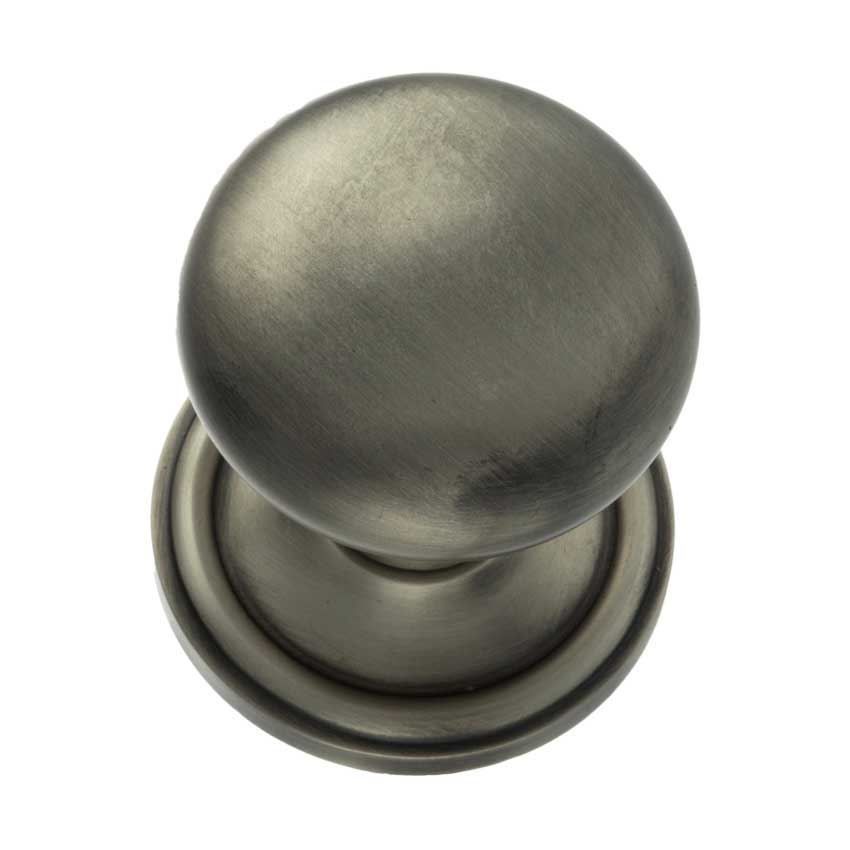 Harrogate Round Mushroom Mortice Door Knob in Matt Gun Metal- OE58MMKMBN