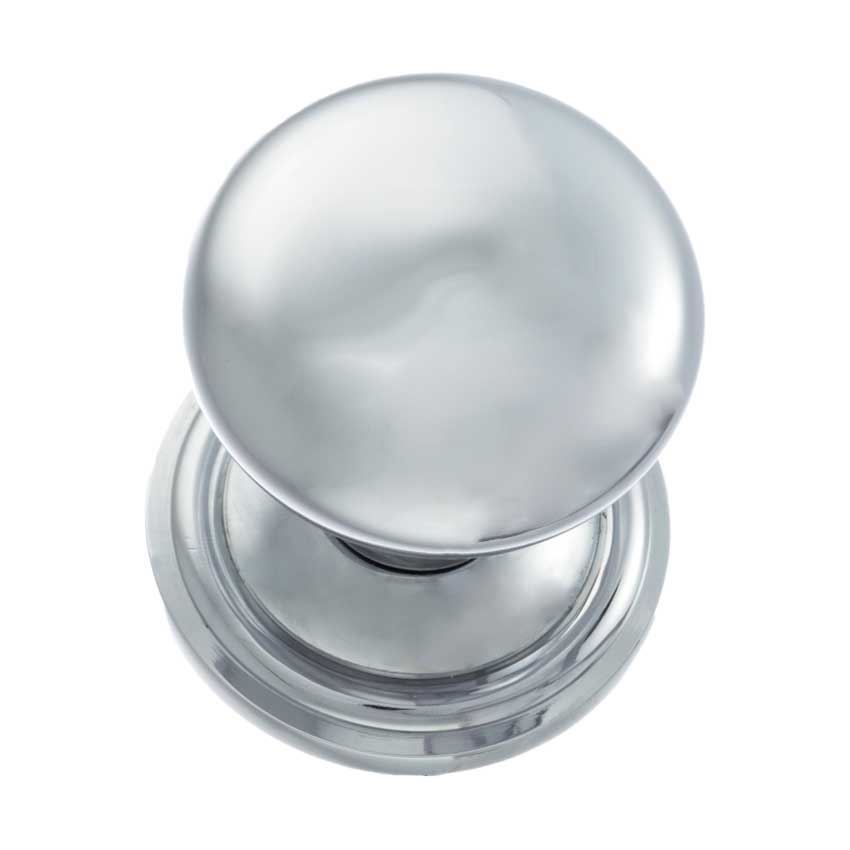 Harrogate Round Mushroom Mortice Door Knob in Polished Chrome- OE58MMKPC