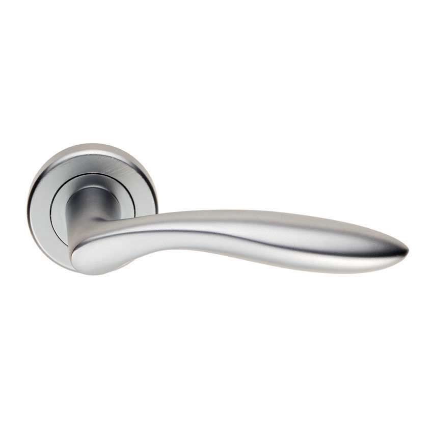 Shark Door Handle in Satin Chrome - ZIN3131SC