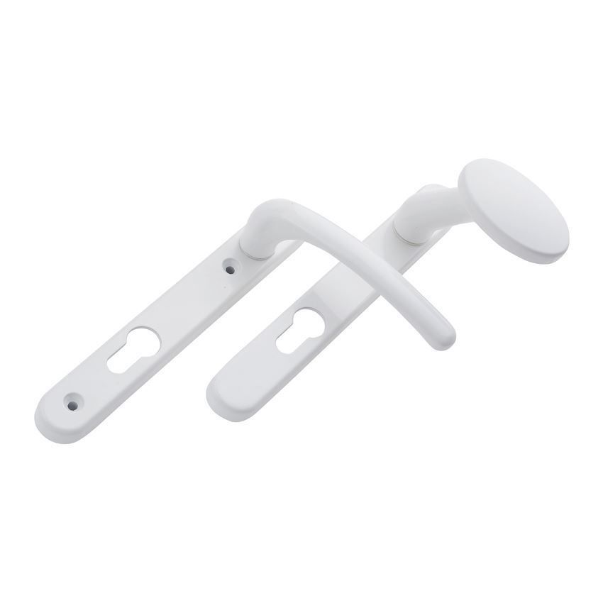 Windsor Sprung Lever Pull Inline Door Handle- White - 1B050