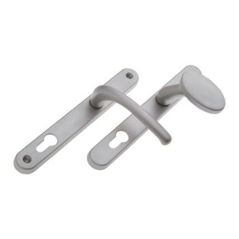 Balmoral Inline Lever Pad Multipoint Door Handle- Hardex Satin Chrome - 1D102 