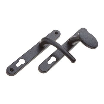 Balmoral Inline Lever Pad Multipoint Door Handle- Antique Black - 1D106