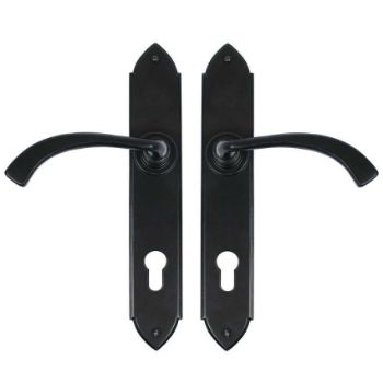 Black Antique Gothic Curved PVC Handle - 33764