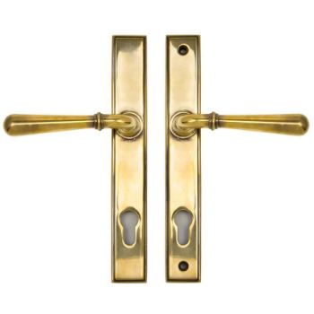 Aged Brass Newbury Slimline Sprung Lever Espag. Lock Set- 91413