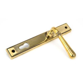 Aged Brass Newbury Slimline Sprung Lever Espag. Lock Set- 91413