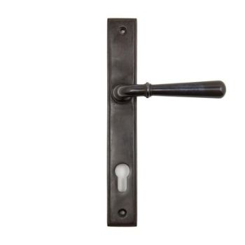 Aged Bronze Newbury Slimline Sprung Lever Espag. Lock Set- 91434