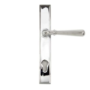 Polished Chrome Newbury Slimline Sprung Lever Espag. Lock Set- 91420