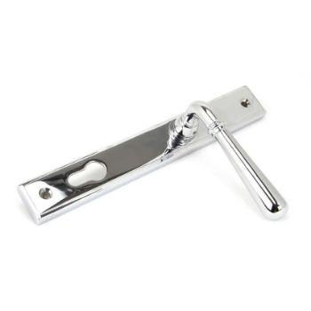 Polished Chrome Newbury Slimline Sprung Lever Espag. Lock Set- 91420