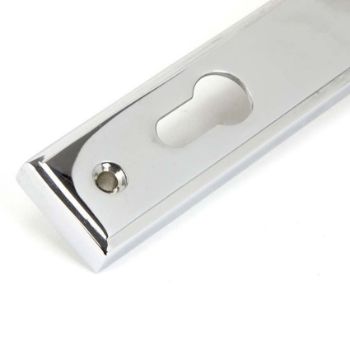 Polished Chrome Newbury Slimline Sprung Lever Espag. Lock Set- 91420