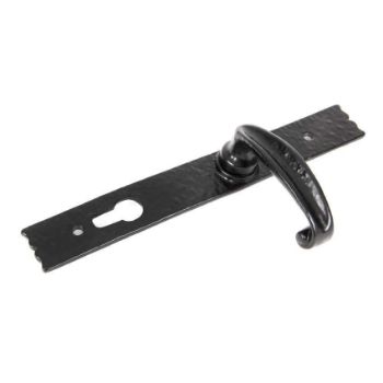 BLACK ANTIQUE COTTAGE LEVER UNSPRUNG ESPAG. LOCK SET- 73143