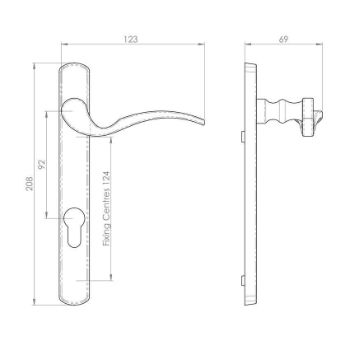 Scroll PVC Handle - M140NP92