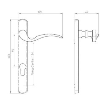 Scroll PVC Handle - M140NP92CP 