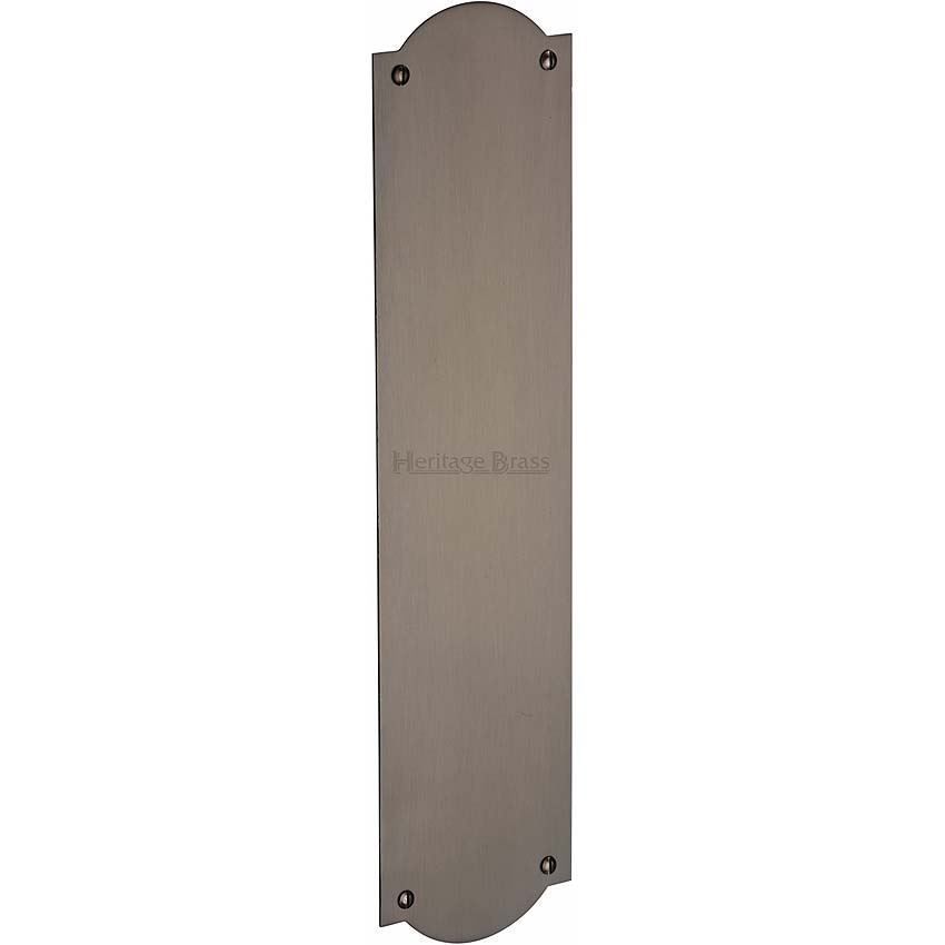 Heritage Brass Shaped Fingerplate in Matt Bronze- S640-MB