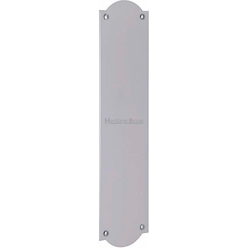 Heritage Brass Shaped Fingerplate in Polished Chrome- S640-PC