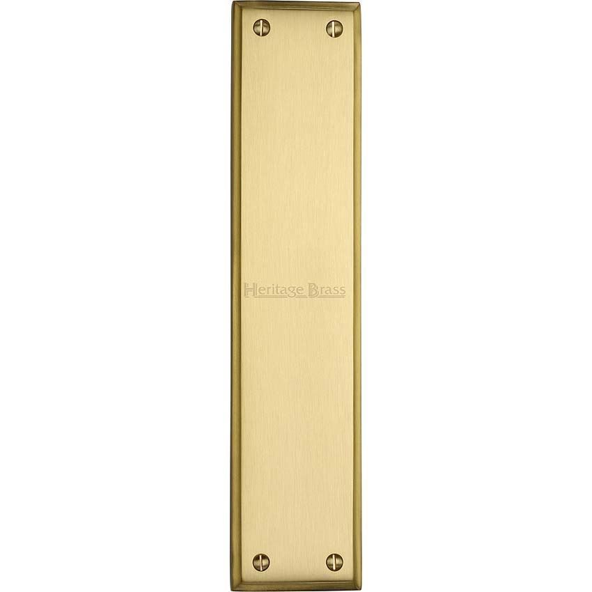 Heritage Brass Fingerplate in Satin Brass Finish- V743-SB 