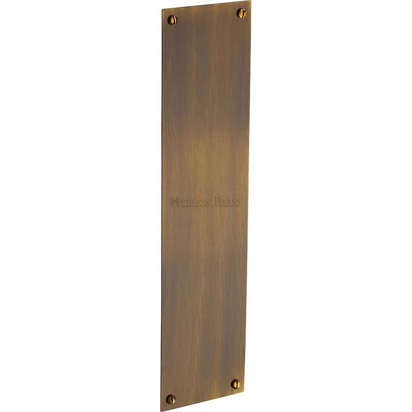 Heritage Brass Flat Fingerplate in Antique Brass- V740-AT