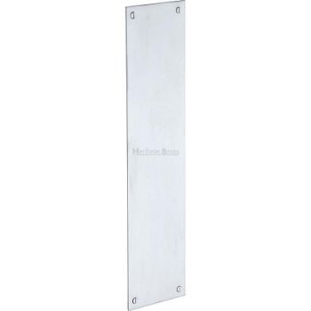 Heritage Brass Flat Fingerplate in Satin Chrome Finish- V740-SC  Heritage Brass Flat Fingerplate in Satin Chrome Finish- V740-SC