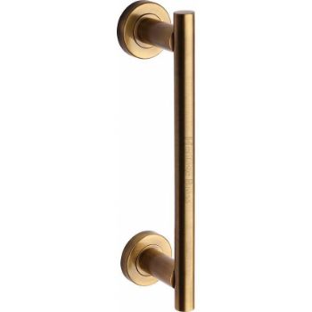Heritage Brass Door Pull Handle Bar Design in Antique Brass Finish- V2057-AT Heritage Brass Door Pull Handle Bar Design in Antique Brass Finish- V2057-AT