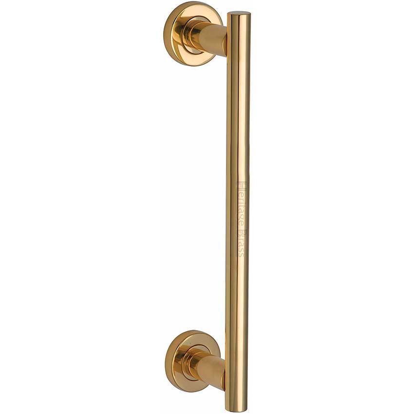 Heritage Brass Door Pull Handle Bar Design in Polished Brass Finish- V2057-PB
