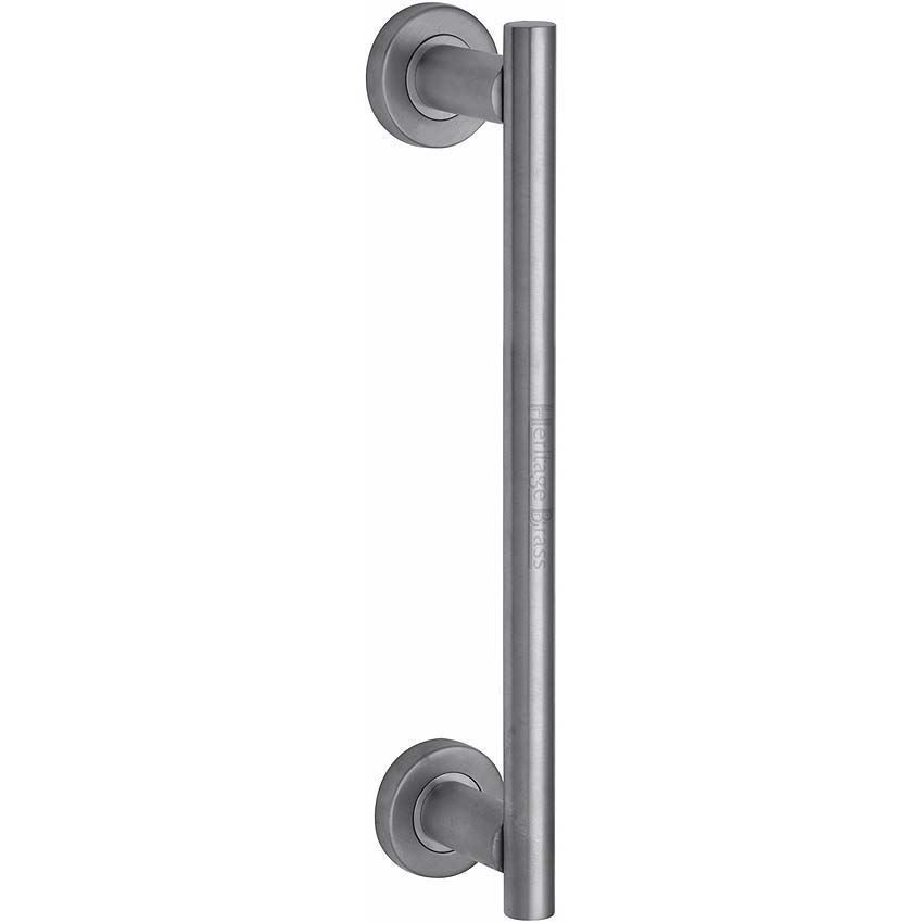 Heritage Brass Door Pull Handle Bar Design in Satin Chrome Finish- V2057-SC