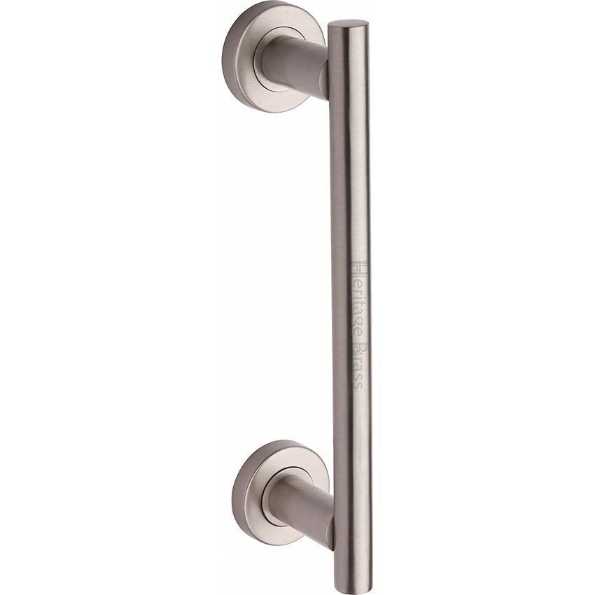 Heritage Brass Door Pull Handle Bar Design in Satin Nickel Finish- V2057-SN 