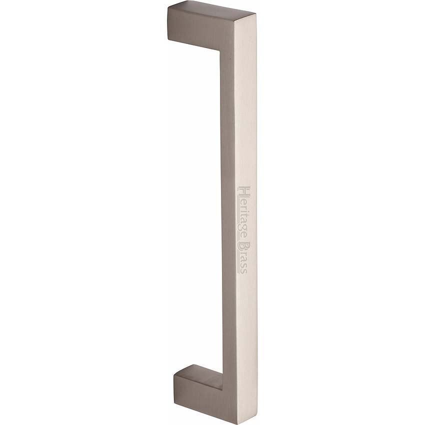 Heritage Brass Door Pull Handle Edge Design in Satin Nickel Finish- V2056-SN 
