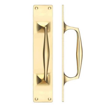 Fulton & Bray PULL HANDLE ON BACKPLATE- FB112A Fulton & Bray PULL HANDLE ON BACKPLATE- FB112A