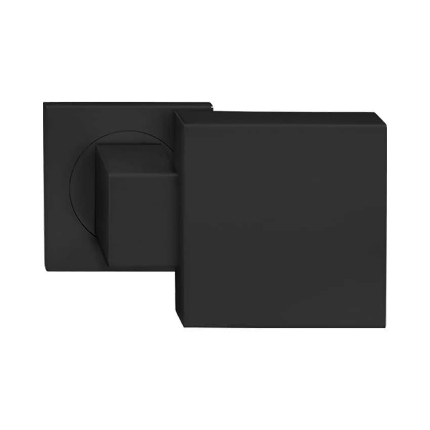 Matt Black Stainless Steel karcher Design Square Offset Door Knob- EK550GRQ-83 